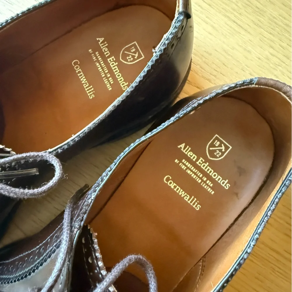 Allen Edmonds Cornwallis Brown Oxfords Size 11.5D